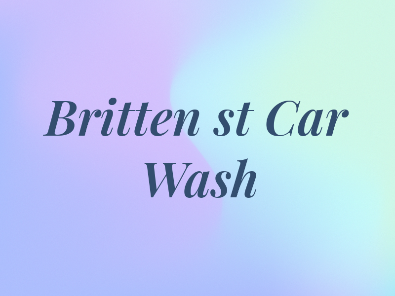 Britten st Car Wash