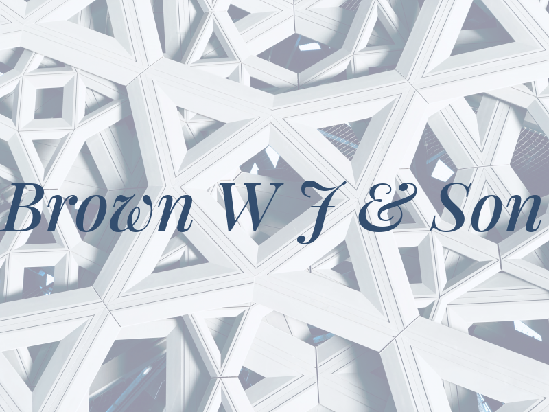 Brown W J & Son