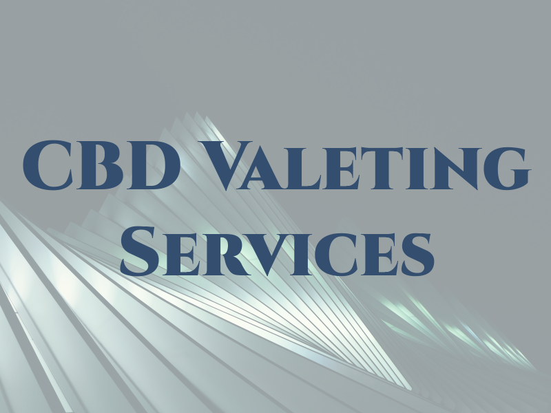 CBD Valeting Services