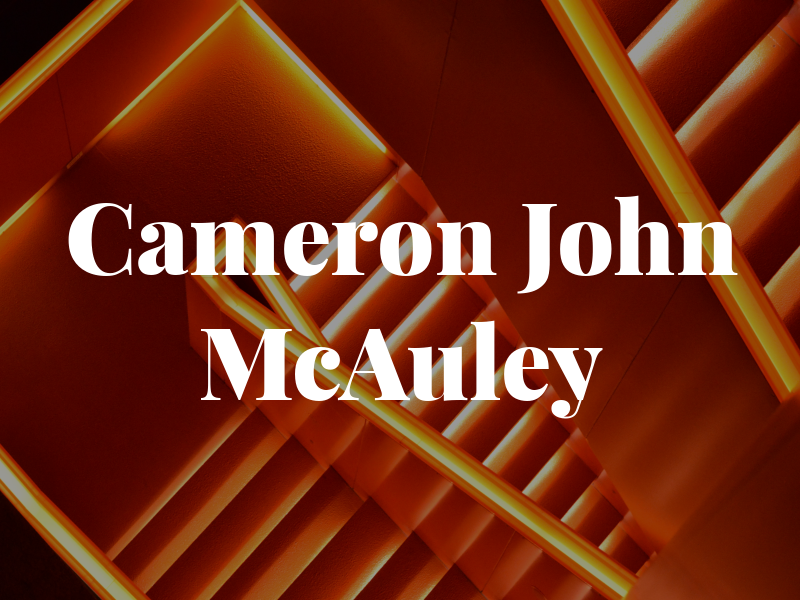 Cameron and John McAuley