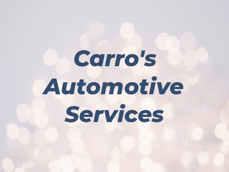 Carro's Automotive Services