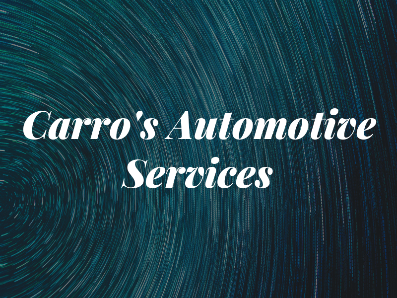 Carro's Automotive Services