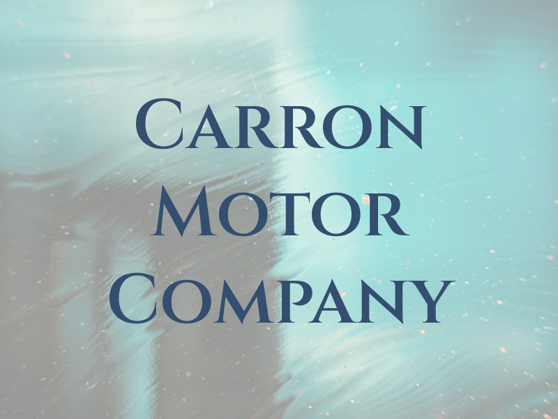 Carron Motor Company Ltd