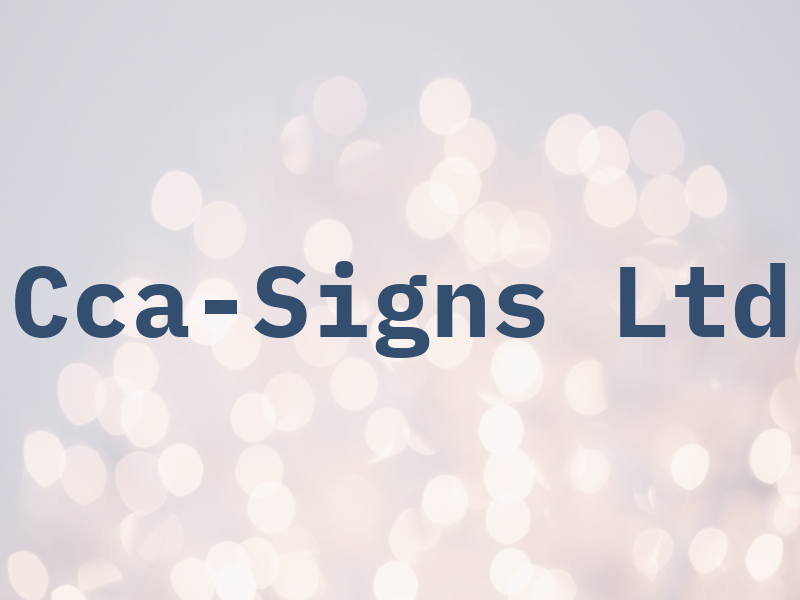 Cca-Signs Ltd