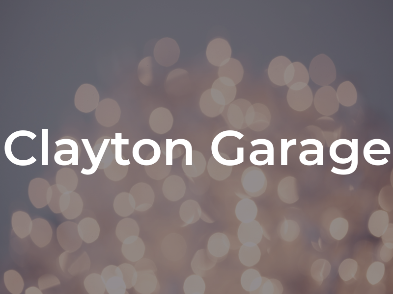 Clayton Garage