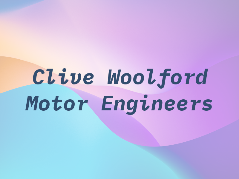 Clive Woolford Motor Engineers Ltd
