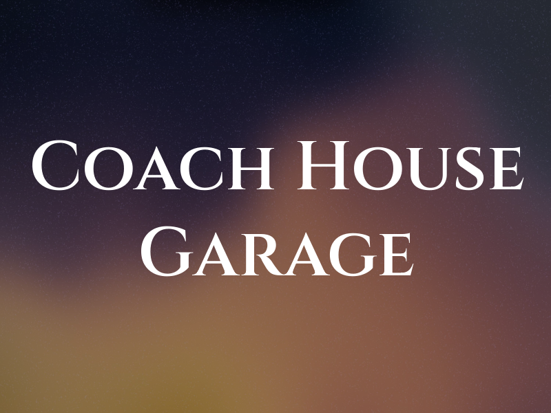 Coach House Garage