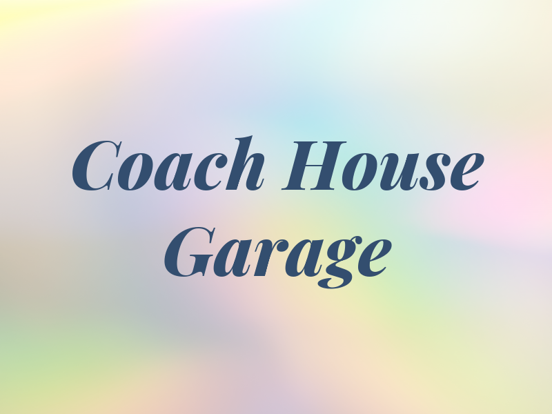 Coach House Garage