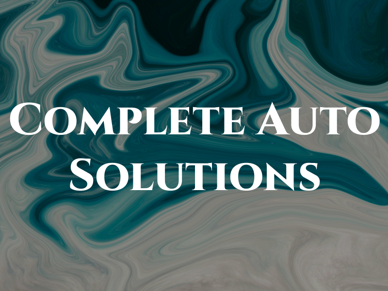 Complete Auto Solutions