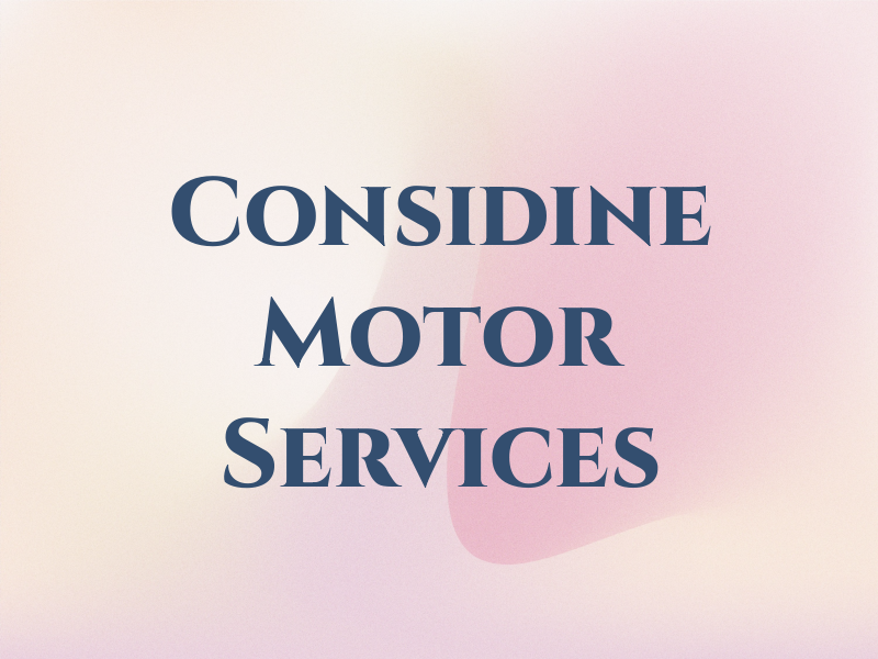 Considine Motor Services Ltd