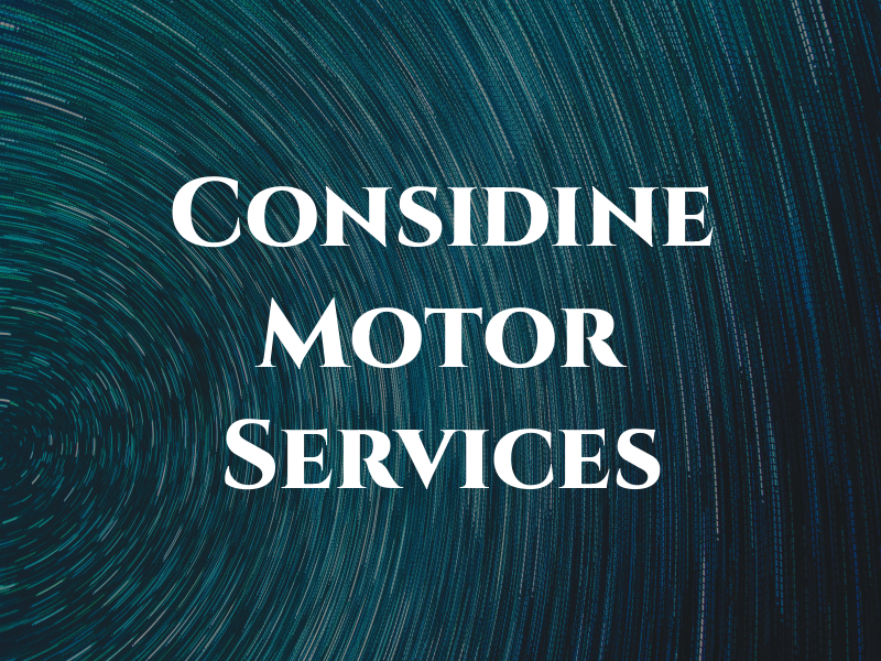 Considine Motor Services Ltd