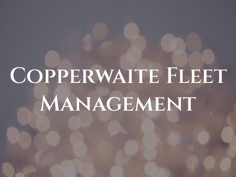 Copperwaite Fleet Management