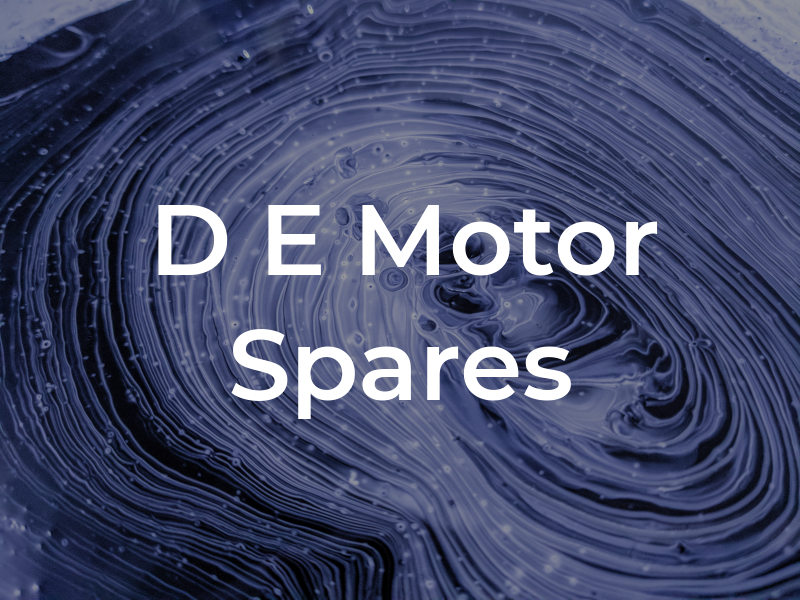 D E Motor Spares