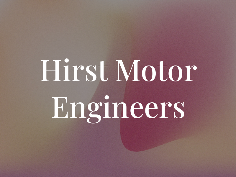 D J Hirst Motor Engineers