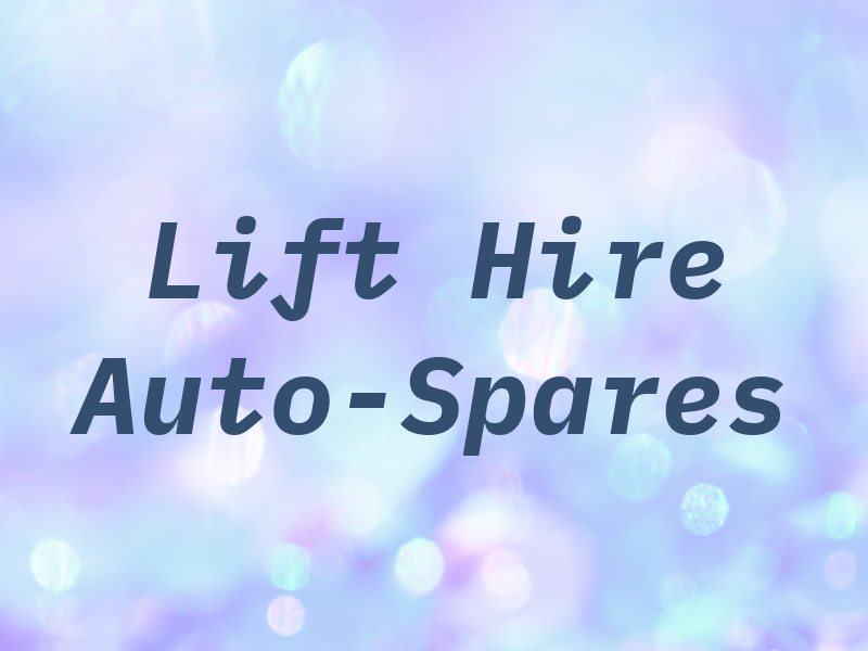 DB Car Lift Hire & Auto-Spares