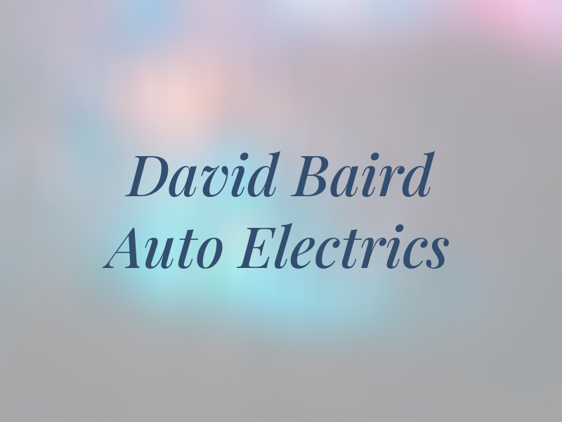 David Baird Auto Electrics