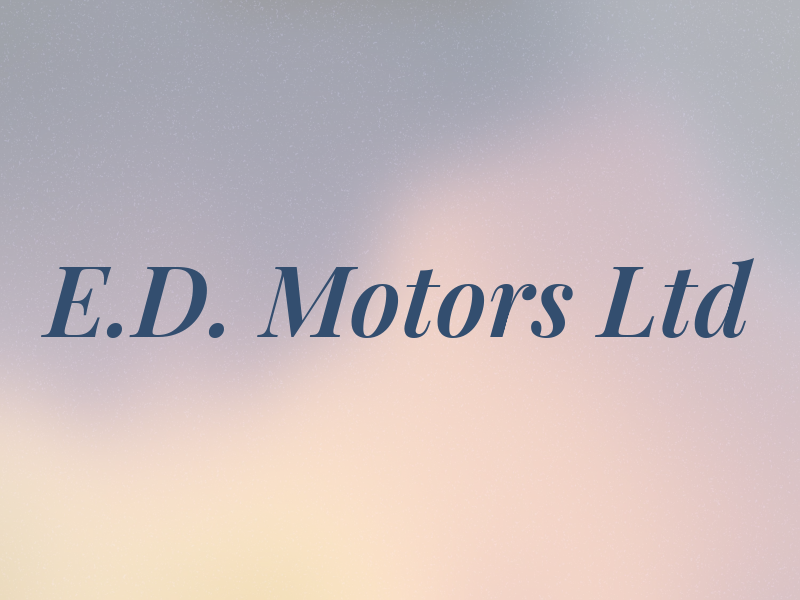 E.D. Motors Ltd
