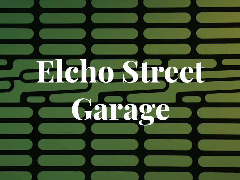 Elcho Street Garage