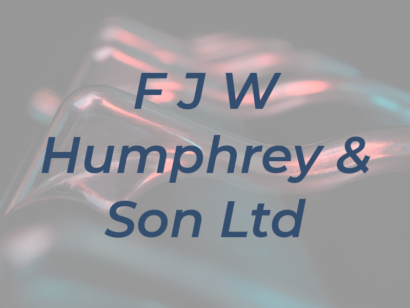F J W Humphrey & Son Ltd