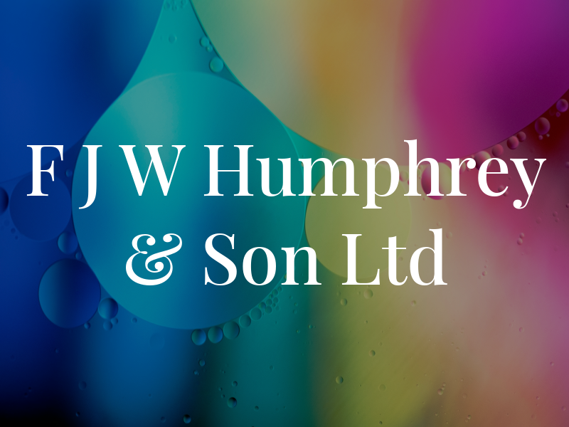 F J W Humphrey & Son Ltd