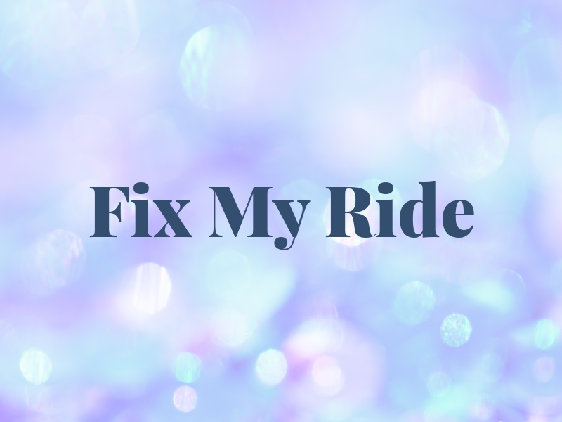 Fix My Ride