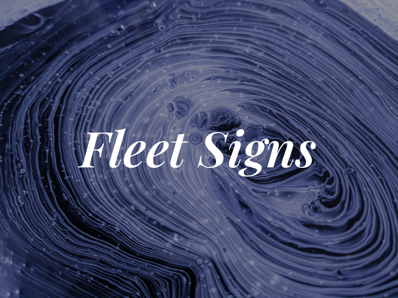 Fleet Signs