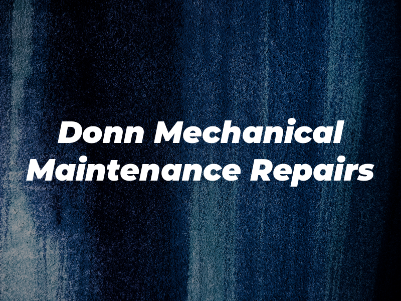 G S Donn Mechanical Maintenance & Repairs