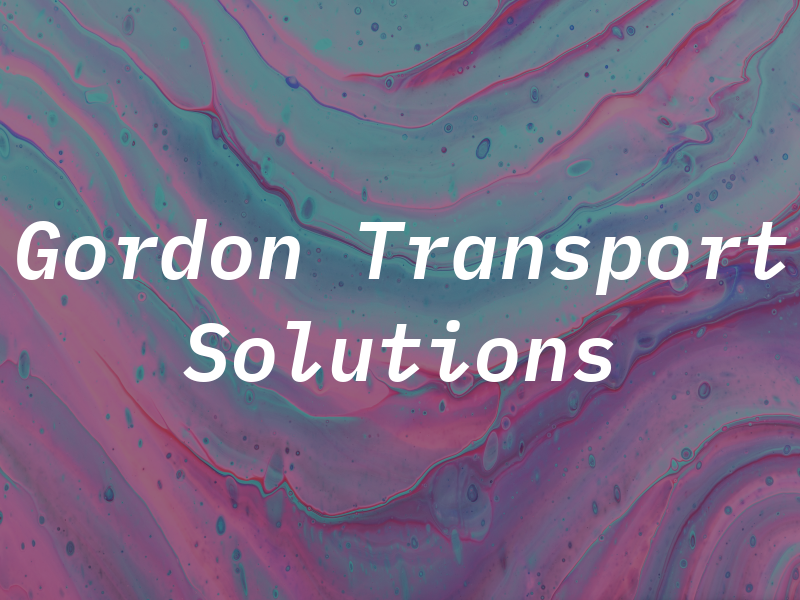 Gordon Transport Solutions LTD