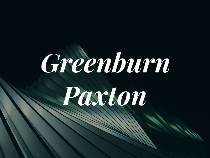 Greenburn Paxton