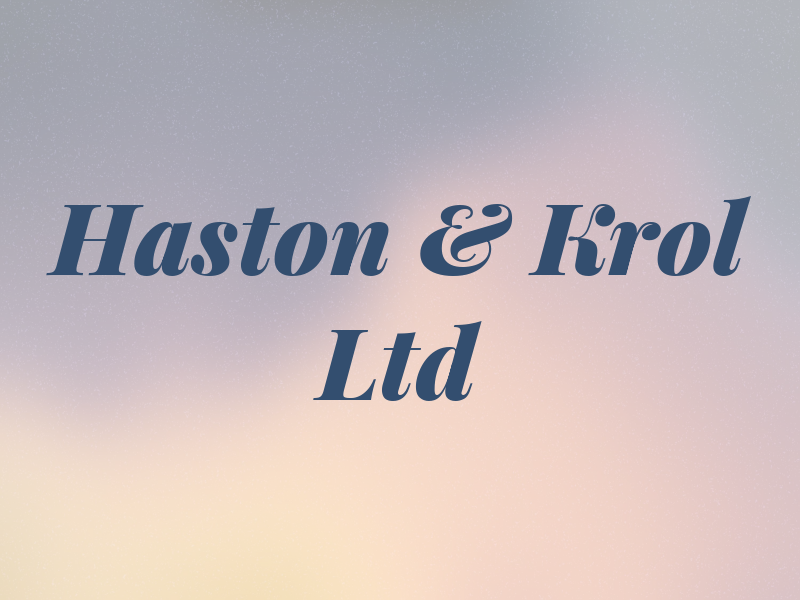 Haston & Krol Ltd