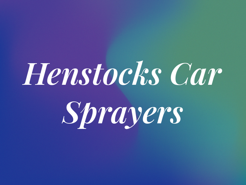 Henstocks Car Sprayers