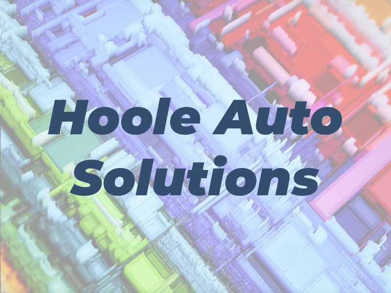 Hoole Auto Solutions Ltd