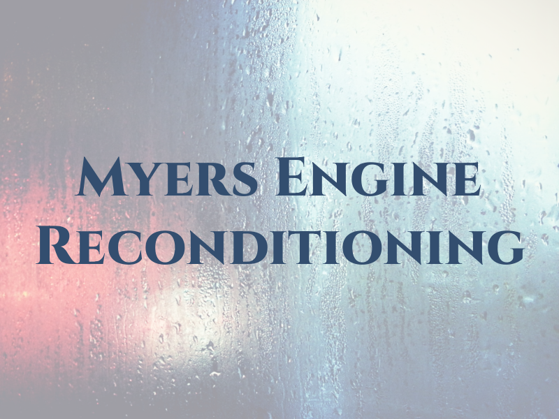 Ian Myers Engine Reconditioning