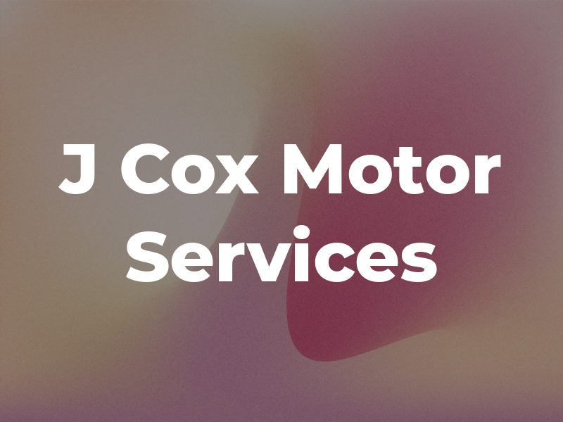 J Cox Motor Services
