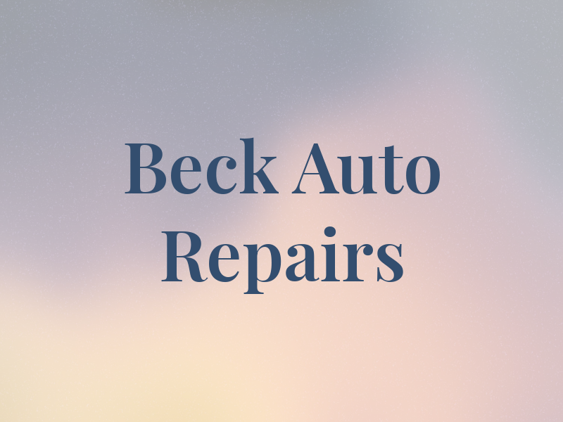 J Beck Auto Repairs