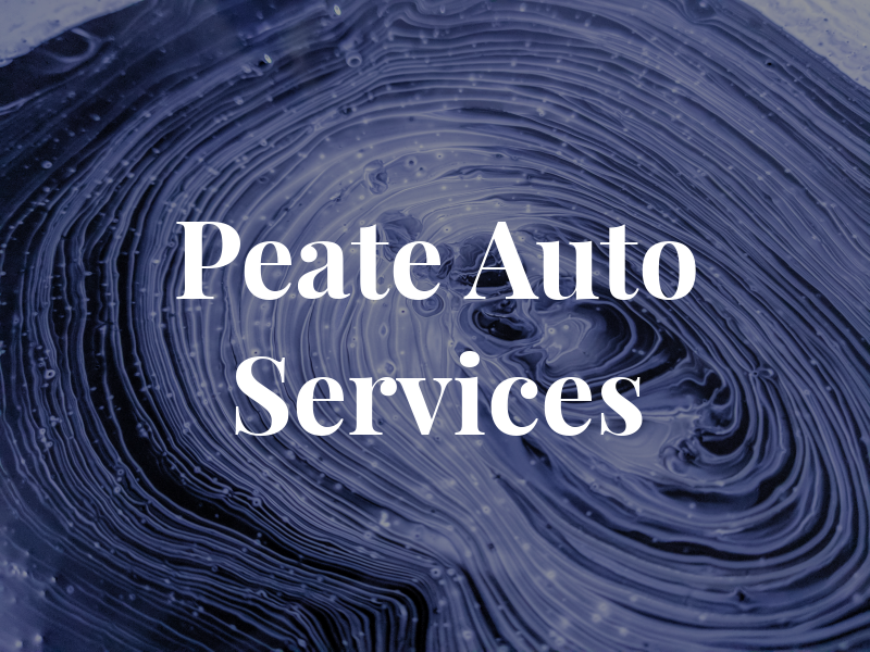 J Peate Auto Services