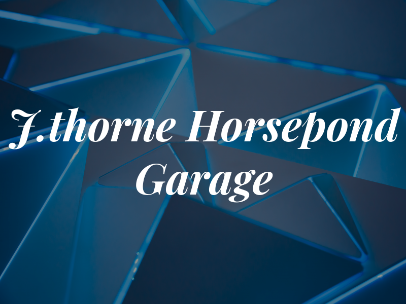 J.thorne Horsepond Garage