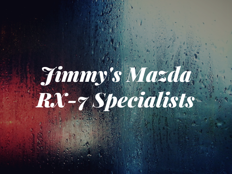 Jimmy's Mazda RX-7 Specialists Ltd