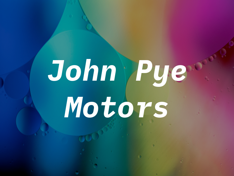 John Pye Motors