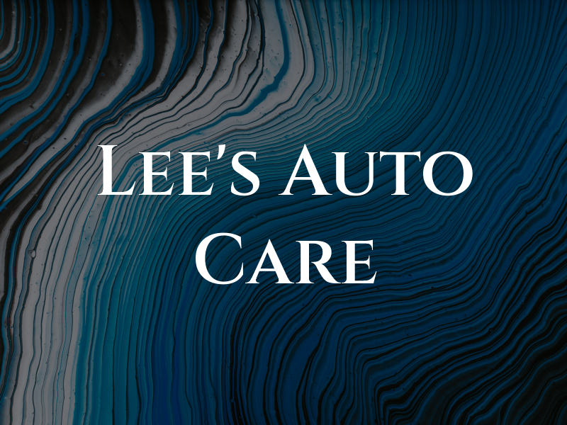 Lee's Auto Care