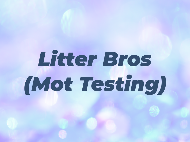 Litter Bros (Mot Testing)