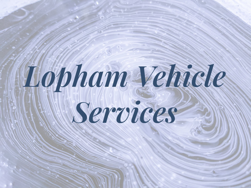 Lopham Vehicle Services