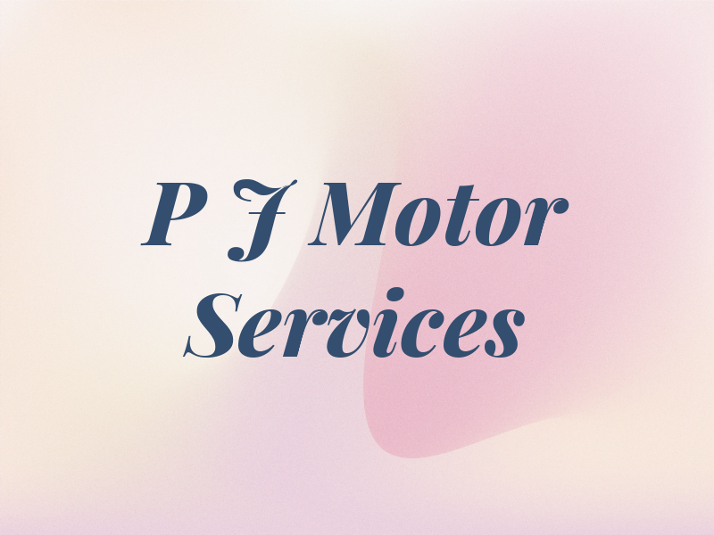 P J Motor Services