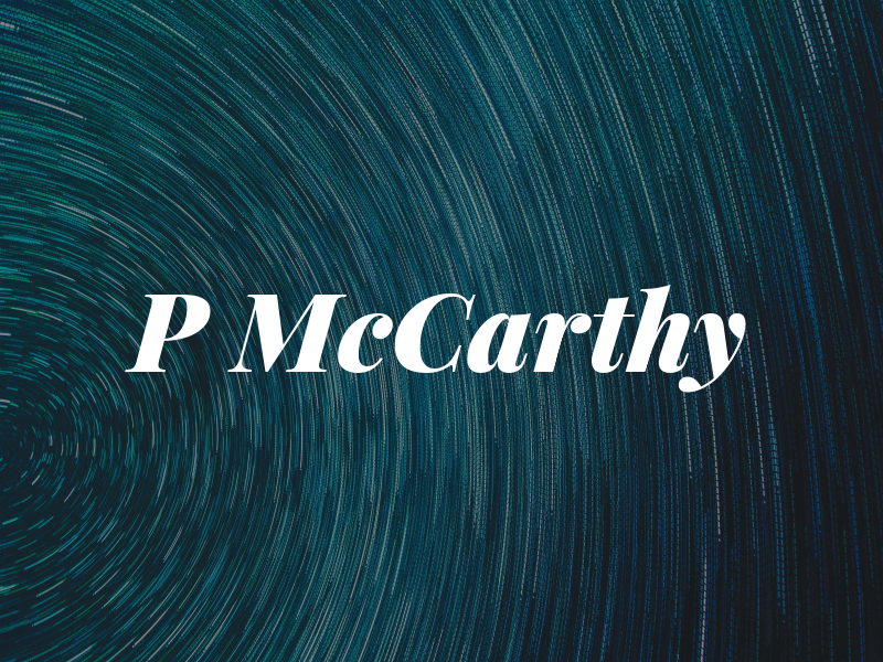 P McCarthy