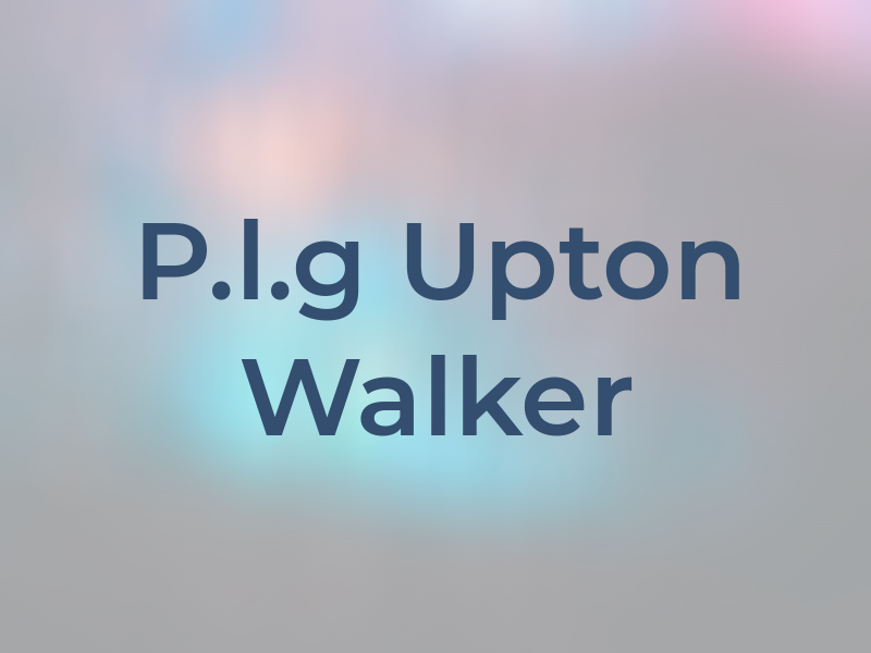 P.l.g Upton & Walker
