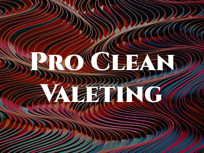 Pro Clean Valeting