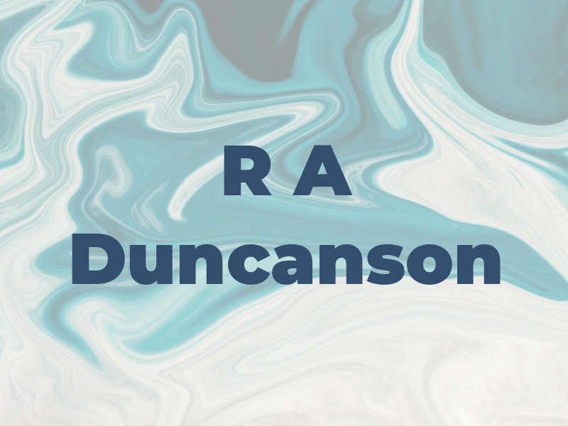 R A Duncanson