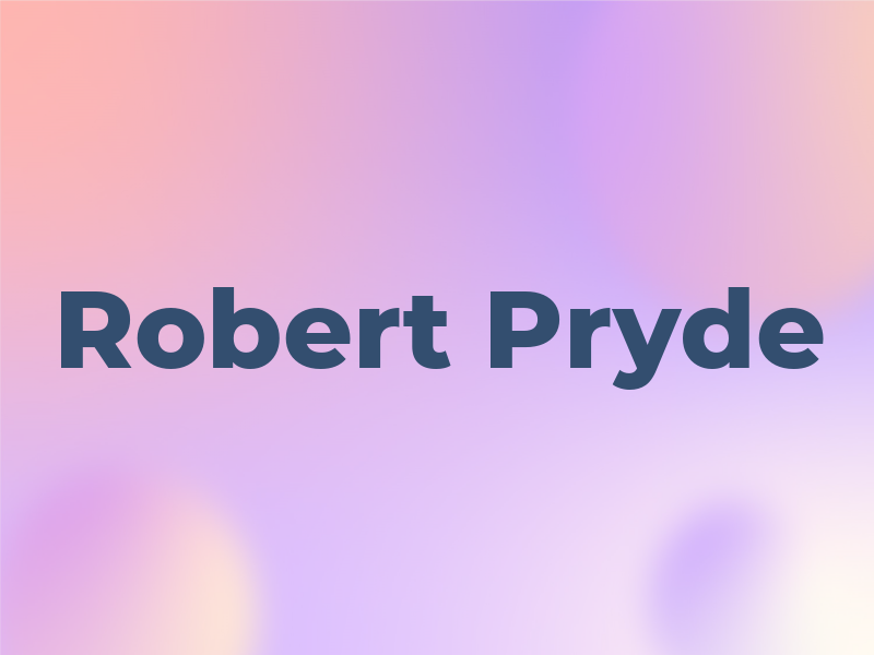 Robert Pryde