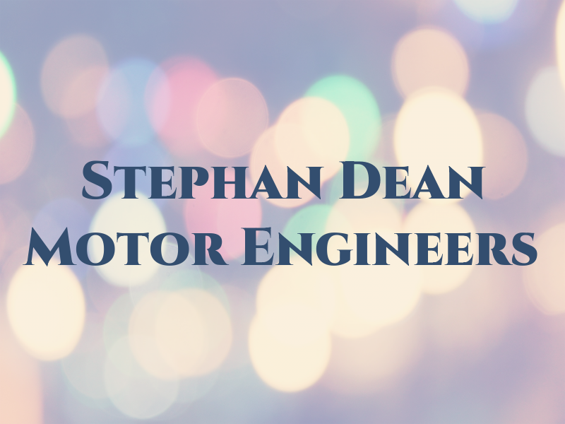 Stephan L Dean Motor Engineers Ltd