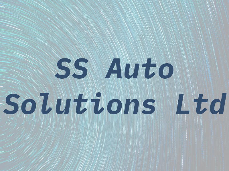 SS Auto Solutions Ltd